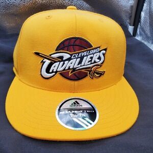 Cleveland Cavaliers Yellow Basketball Adidas Hat Baseball Cap Yellow 7 1/4-7 5/8